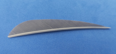 Оперение натуральное MILAEM 3" Parabol RW-Grey вес 0,18 г, длина 7,92 см, высота 1,13 см