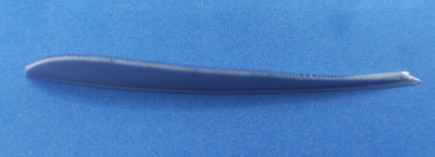 Оперение натуральное MILAEM 3" Parabol RW-Grey вес 0,18 г, длина 7,92 см, высота 1,13 см