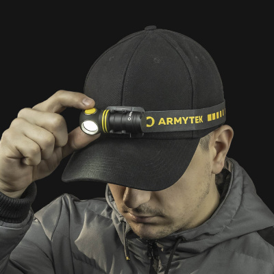 Фонарь налобный 5 в 1 Armytek Elf C1 USB-C Белый / 1000 лм/ до 103 м/ 1х18350 Li-Ion (F05003C)