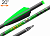 Стрела арбалетная карбоновая Centershot Toxic Carbon 20" Half Moon Nock