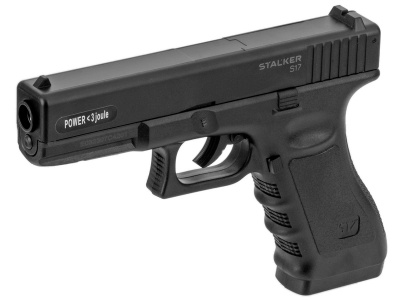 Пистолет пневматический Stalker S17 (Glock17) кал.4,5 мм, плс, 120 м/с