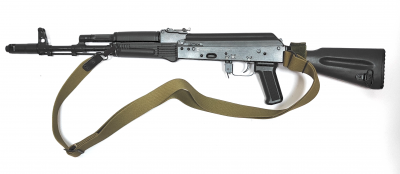 Ремень РАС-У специальный ППШ, АКС-74А, Сайга-МК-03 х/б ХАКИ - петля, 1-точка (SP2349)