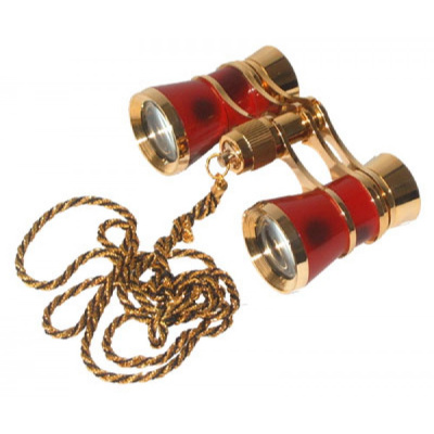 Бинокль театральный БТ 3*25  красный