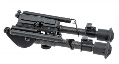 Сошки Vecror Optics Carbon Fiber 6-9"  на планку Weaver/антабку, 15-23 см, облегченные (RSCFP-06)
