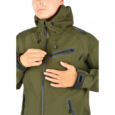 Костюм демисезонный "Сапсан I" из мембранной ткани softshell, хаки (98161-6)