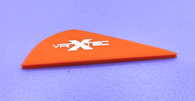 Оперение Interloper Vanetec 2" цвет оранжевый, вес 0,3 г, длина 4,9 см., высота 1,3 см