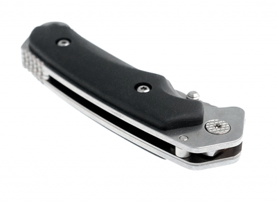 Нож складной Buck Folding Alpha Hunter 0279BKS-B сталь 420HC, рукоять чёрный каучук, замок Liner-Lock, закалка BOS