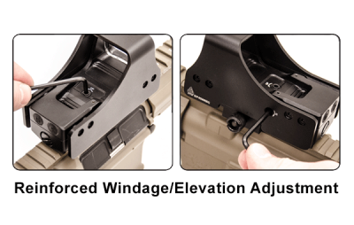 Коллиматор Leapers 1*34*25 Circle-dot 4МОА, с двухцветной подсветкой R\G, панорамный