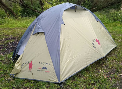 Палатка двухместная Indiana Lagos-2 (230х220х110 см, 2 тамбура, 2 входа, антимоскит.)
