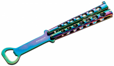 Тактическая открывашка - бабочка Magnum 09SC010 Rainbow Balisong