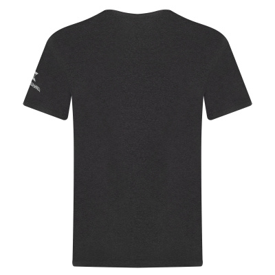 Футболка с принтом "5,45 new "; серая; короткий рукав; размер L (KKF000079)