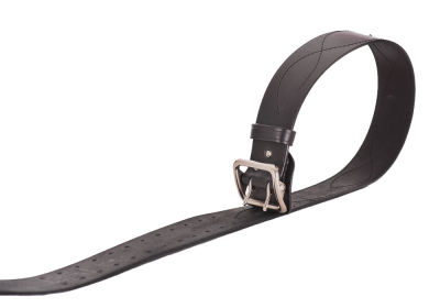 Ремень офицерский черный 50 мм кожа  (350-3)