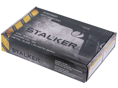 Пистолет пневматический Stalker S1911RD (Colt 1911) кал.4,5 мм, 12г CO2, до 120 м/с, Blowback (ST-12061RD)