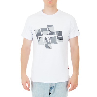 Футболка с принтом "АК-12 Gen2"; белая; размер XXL (KKF000089)