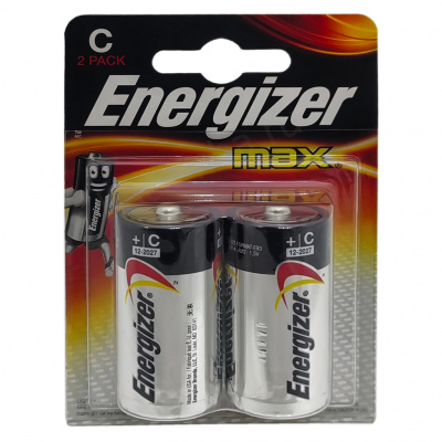 Батарейка щелочная ENERGIZER MAX C Alkaline 1,5V тип средний бочонок (D-LR14)