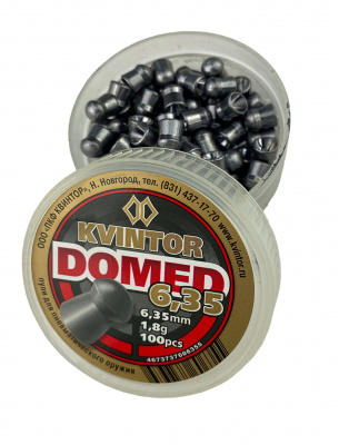 Пуля пневматическая Квинтор  Domed кал.6,35 мм, 1,8 г (100 шт.)