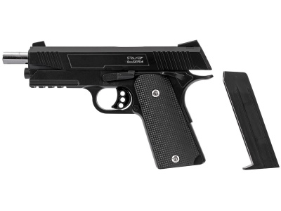 Пистолет страйкбольный Stalker SA1911M Spring (Colt 1911 Rail), кал.6 мм, металл, до 75 м/с