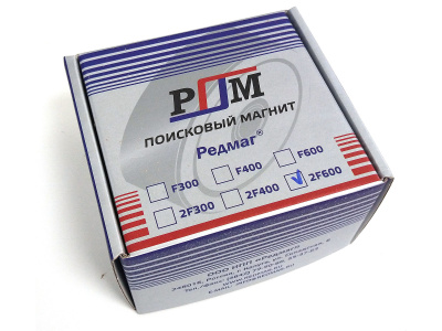 Магнит поисковый двухсторонний F=600кгХ2 (Редмаг)