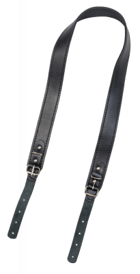 Ремень погонный с противоскользящей накладкой, кожа, цвет черный (220340033)
