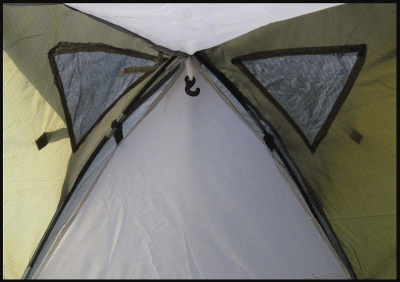 Палатка двухместная Indiana Lagos-2 (230х220х110 см, 2 тамбура, 2 входа, антимоскит.)