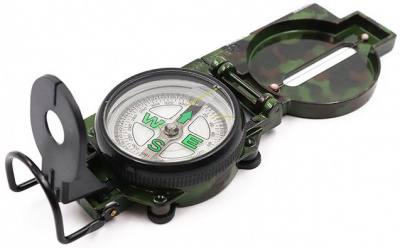 Компас туристический "СЛЕДОПЫТ" складной, в металлическом корпусе (PF-TCP-07)