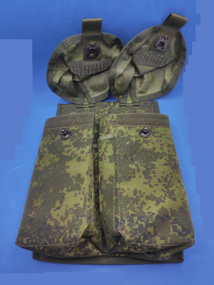 Подсумок для 4-ёх магазинов АК с-ма MOLLE (цв.Цифра) РО7835
