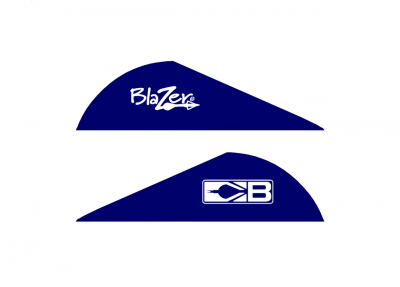 Оперение Blazer Vanes 2" цвет Blue, вес 0,38 г, длина 5,08 см., высота 1,45 см 