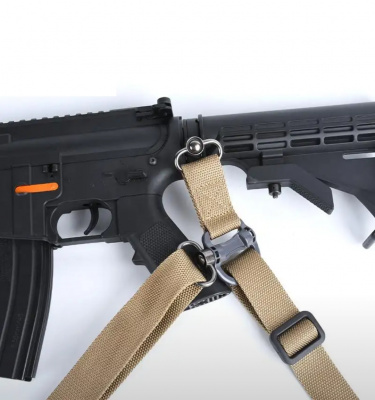 Ремень 2-ух точечный оружейный с антабкой SLS цвет Олива