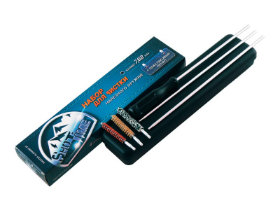 Набор для чистки ShotTime, кал. 7.62 мм, металлический шомпол+3 ерша, пластиковый пенал (ST-CK-30PB)