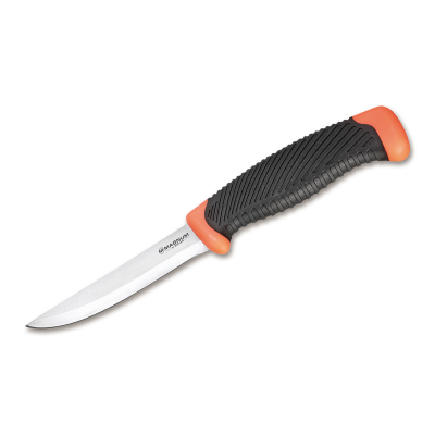 Нож с фиксированным клинком Boker by Magnum Falun сталь 420, рукоять чёрно-оранжевый пластик (02RY100)