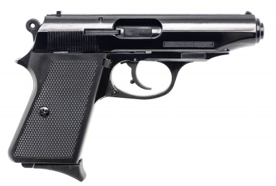Пистолет сигнальный PP-S KURS (Walther PP) кал.5,5 мм под патрон 10ТК, цв.чёрный