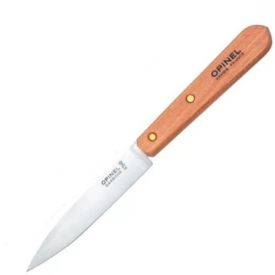 Нож кухонный Opinel Les Essentiels №102  клинок 10 см, углеродистая сталь XC90, рукоять бук (001222)
