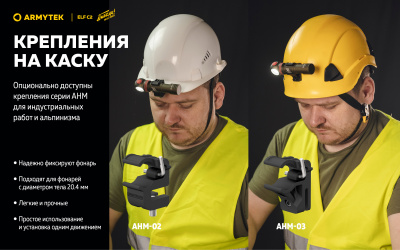 Фонарь налобный 4 в1 Armytek Elf C2 USB-C Победа Белый / 1100 лм/ до 105 м/ 1х18650 Li-Ion (F05103CP)