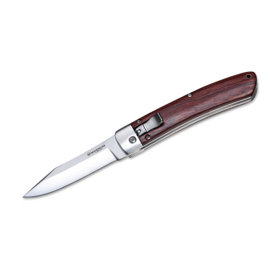 Нож складной автоматический Boker 01RY911 Automatic Classic сталь 440A, рукоять палисандр, замок Mikov Lever Lock