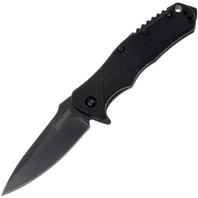 Нож складной полуавтоматический Kershaw 1987 Tactical 3,0 сталь 8Cr13MoV, рукоять GRN, замок Liner-Lock, Black Oxide