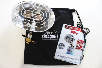 Обогреватель портативный газовый СЛЕДОПЫТ "ИОН" (инфракрасный, под резьбовой баллон, до 20 кв.м.) (PF-GHP-S01)