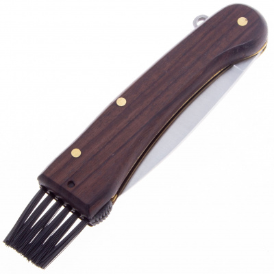 Нож грибника складной Fox F404 Mushrooms Knife сталь 420C, рукоять Палисандр, замок Slip Joint, клинок Satin