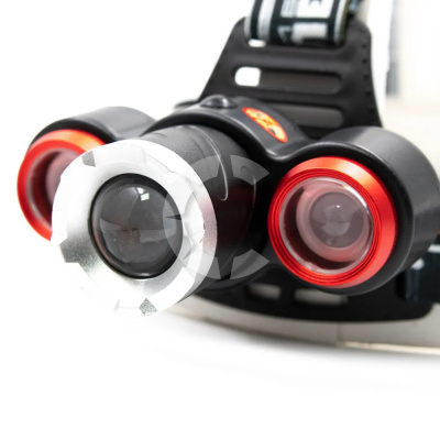 Фонарь налобный Сибирский Следопыт "Смит" 3 LED Белый свет до 250 метров, аккумулятор 2х18650 Li-Ion (PF-PFL-HL29)