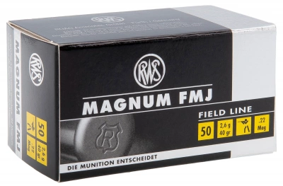 Патрон 22 WMR DN FMJ Magnum 2,6 г  (уп.50 шт)