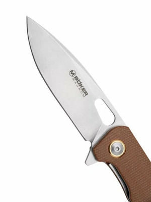Нож складной Boker 01SC005 Toxicofera сталь 440A, рукоять микарта/сталь, замок Liner-Lock, клинок Stone Wash