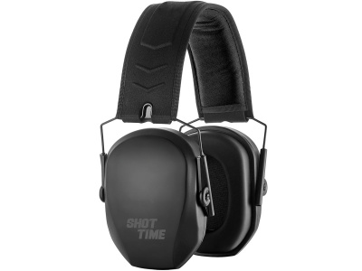 Наушники противошумные ShotTime 18 стрелковые, NRR 25dB /SNR 31dB, чёрные (EST-P-18B)