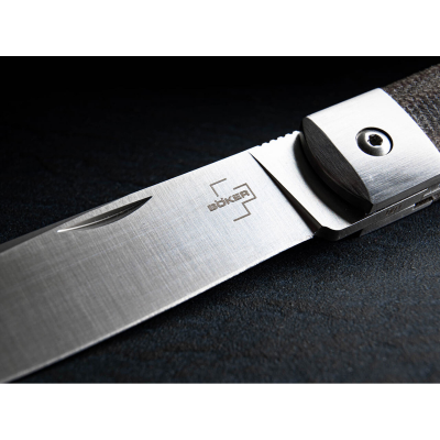 Нож складной Boker Bonfire Micarta сталь D2, рукоять сталь/микарта, замок Liner-Lock (01BO182)