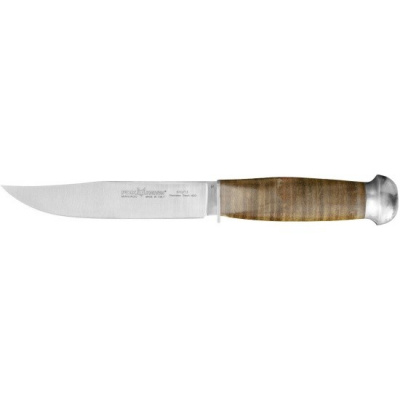 Нож с фиксированным клинком Fox F610/13R European Hunter сталь 420HC, рукоять наборная кожа