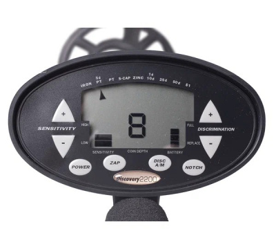 Грунтовый металлодетектор Bounty Hunter Discovery 2200 Ru (монокатушка 8", тип VLF, частота 6,7 кГц, монета до 30 см)