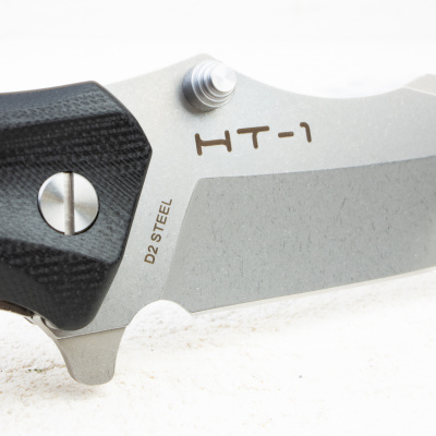 Нож складной Mr.Blade "HT-1" сталь D2, клинок Stonewash, рукоять G10 Black, замок Liner-Lock (MB046-SW)