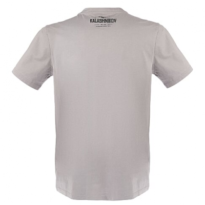 Футболка серая, принт Kalashnikov, размер L, 100% хлопок (ОТК001389)
