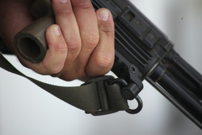 Тактический оружейный ремень "ДОЛГ-М3" (чёрный) быстросъемный под QD антабки  