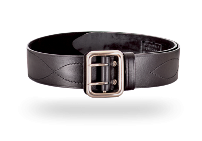 Ремень офицерский черный 50 мм кожа  (350-3)