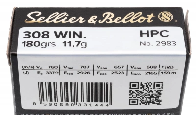 Патрон нарезной 30-06 Spring S&B HPC 11,7 г