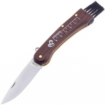 Нож грибника складной Fox F404 Mushrooms Knife сталь 420C, рукоять Палисандр, замок Slip Joint, клинок Satin